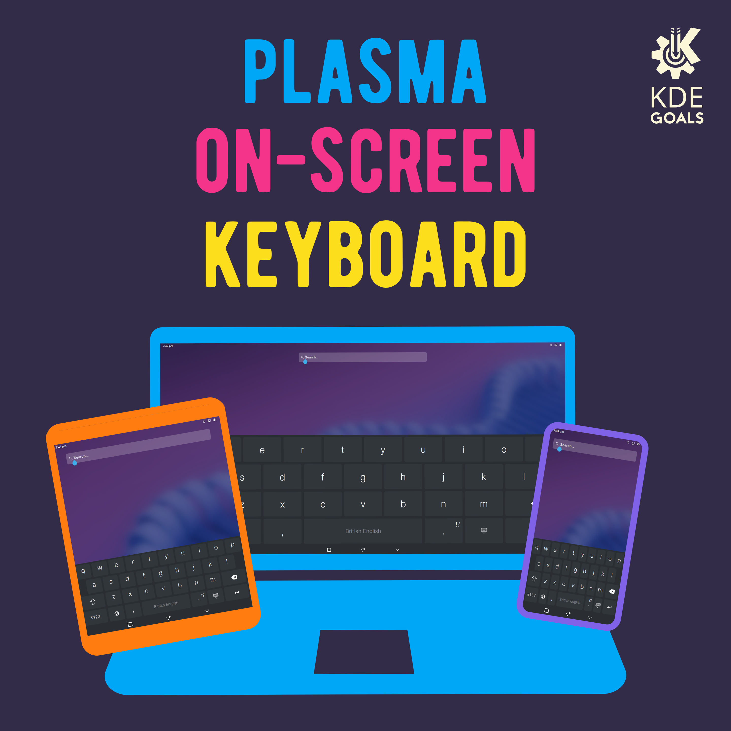 Plasma On-Screen Keyboard Graphics