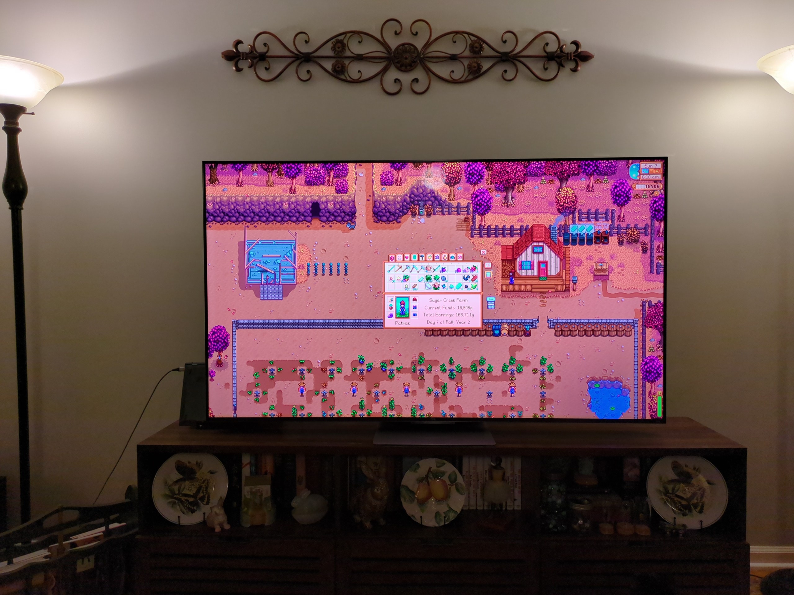 Stardew Valley on a Television 