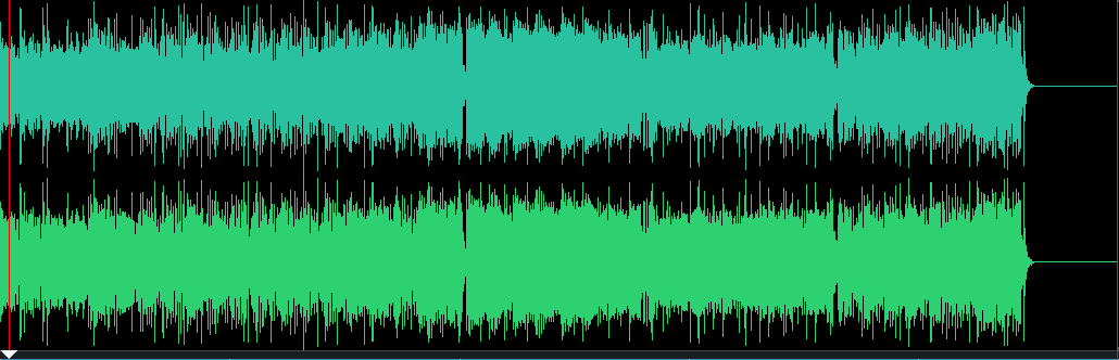 audiowaveform before the change