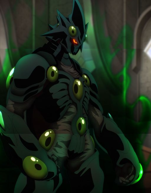 Razul from "Tensei Shitara Slime Datta Ken", very Guyver-like