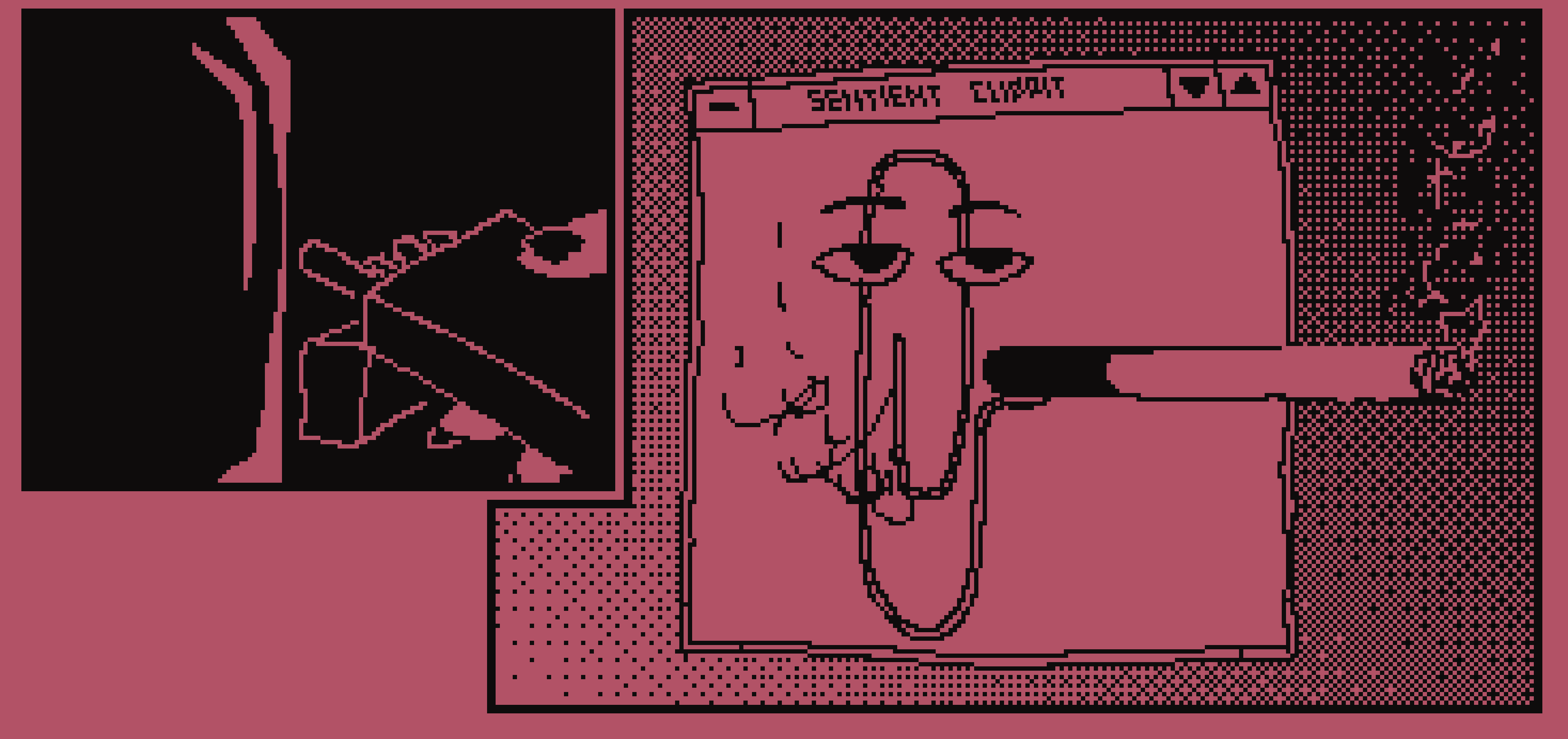 Clippit smoking a comically large cigarette in a win nt 3.51-ass window with title "sentient clippit"